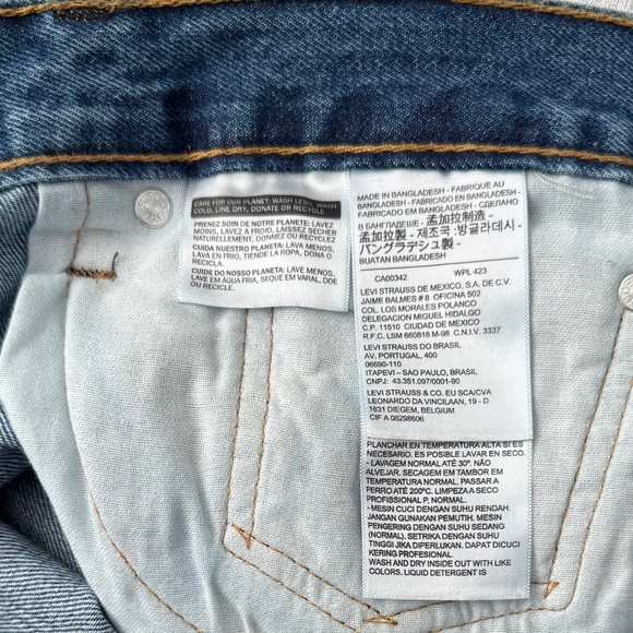 NWT - Men's LEVI's 505™ Regular Straight Leg Blue Jeans W 36 L 30 - Picture 10 of 12